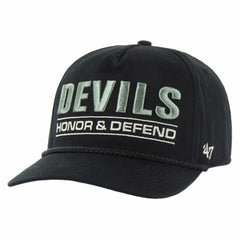 NHL New Jersey Devils '47 OHT Military Appreciation Homeland Honor and Defend Hitch Adjustable Hat - Black