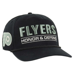 NHL Philadelphia Flyers '47 OHT Military Appreciation Homeland Honor and Defend Hitch Adjustable Hat - Black