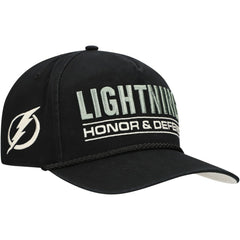 NHL Tampa Bay Lightning '47 OHT Military Appreciation Homeland Honor and Defend Hitch Adjustable Hat - Black