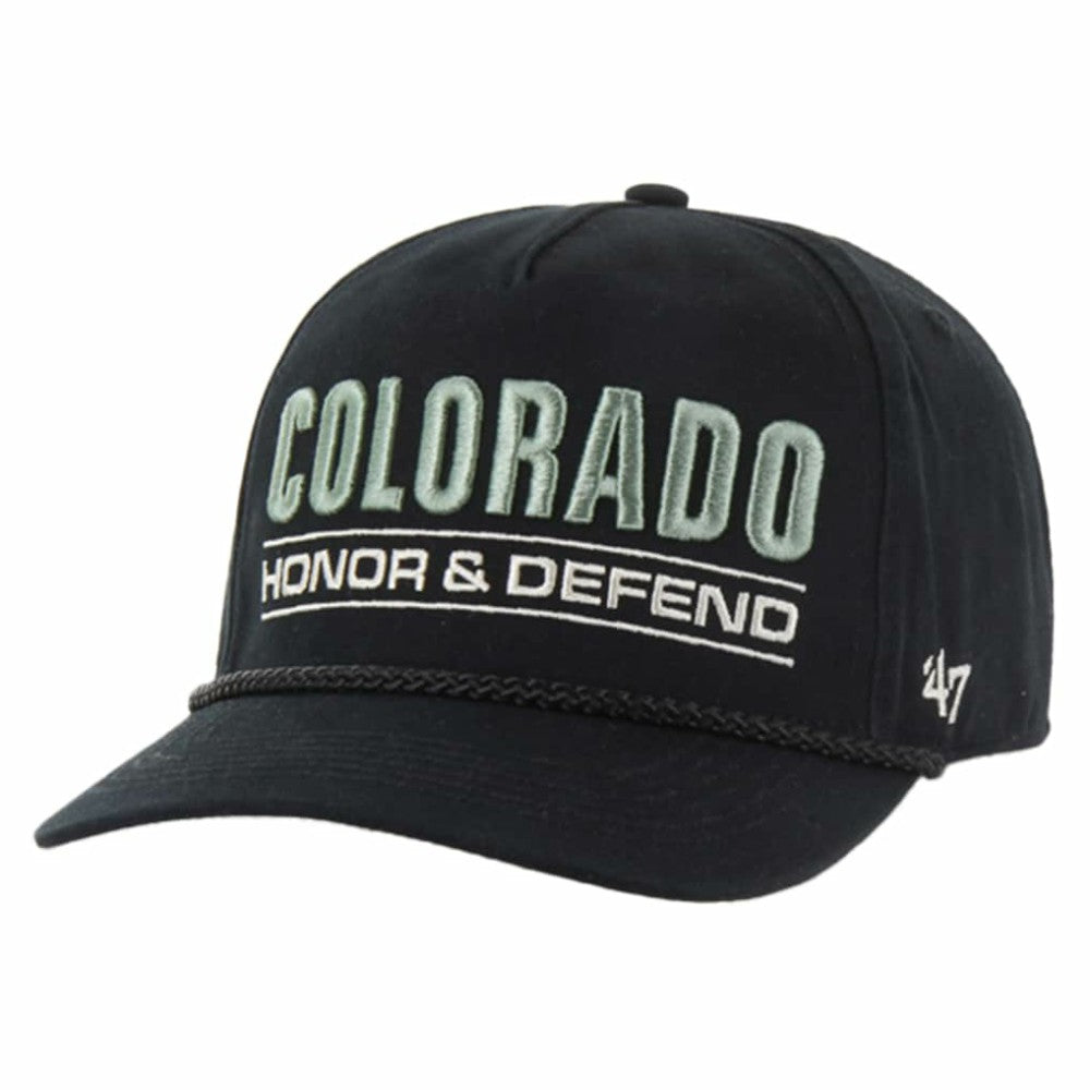 NHL Colorado Avalanche '47 OHT Military Appreciation Homeland Honor and Defend Hitch Adjustable Hat - Black