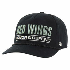 NHL Detroit Red Wings '47 OHT Military Appreciation Homeland Honor and Defend Hitch Adjustable Hat - Black