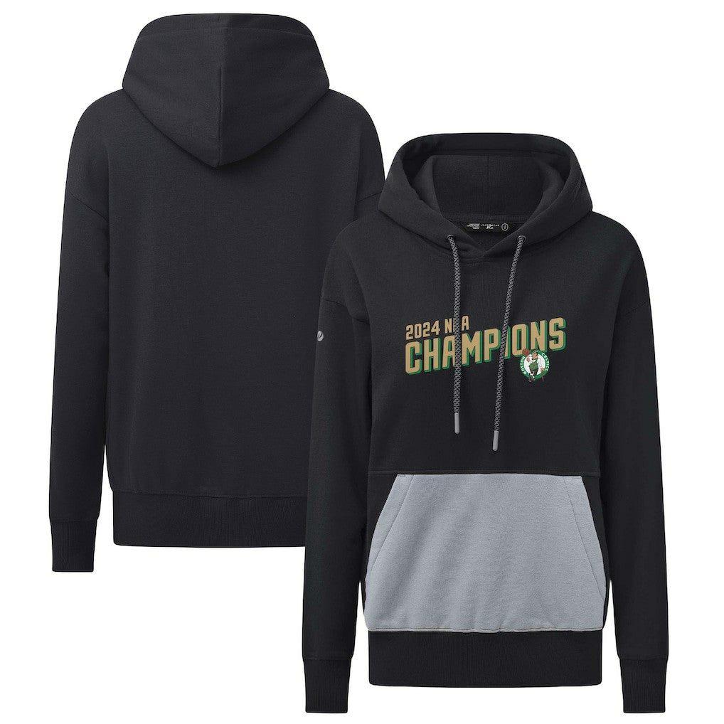 Boston Celtics Levelwear Women's 2024 NBA Finals Champions Bonfire Pullover Hoodie Black