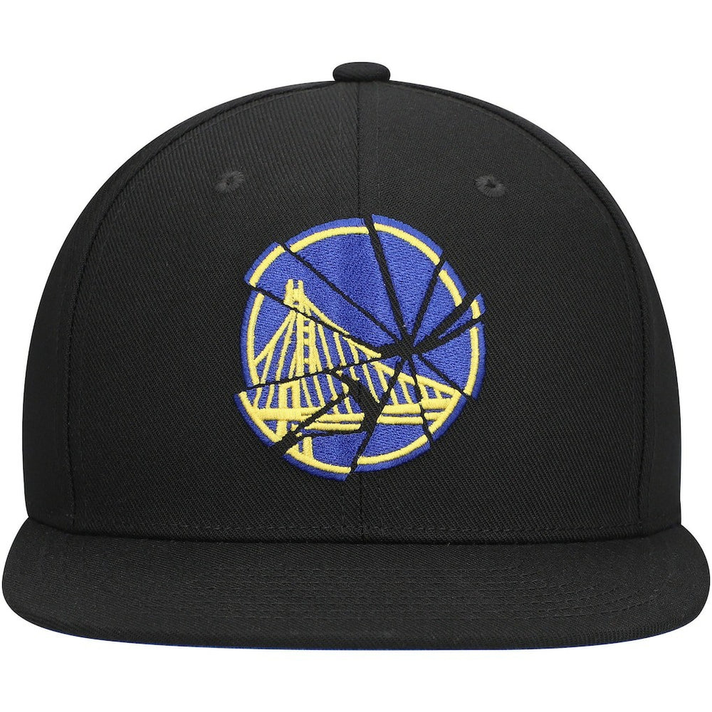 Golden State Warriors Shattered Snapback Hat Black