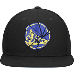 Golden State Warriors Shattered Snapback Hat Black