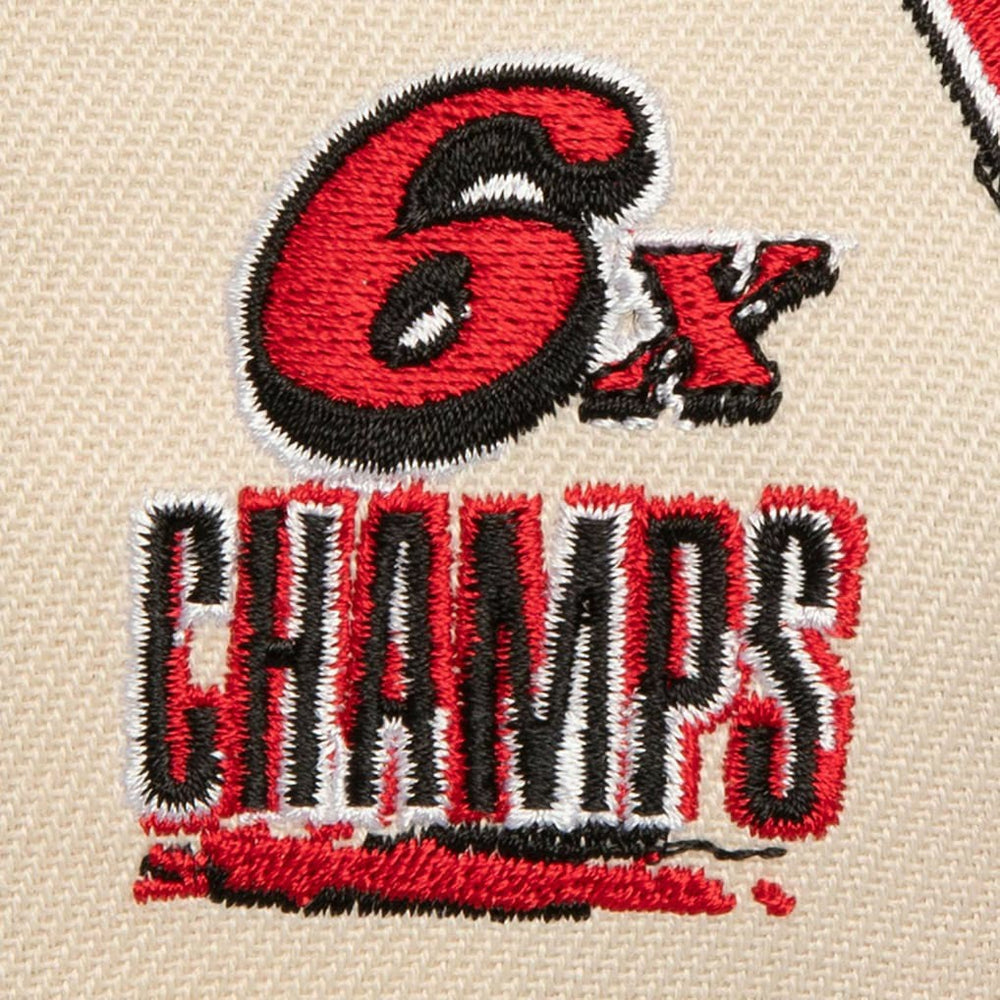 Chicago Bulls 6x NBA Champions Soul Legacy Defined Snapback Hat Cream/Red