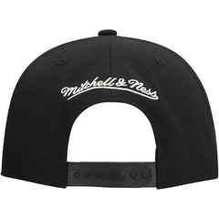NHL San Jose Sharks Mitchell & Ness Core Top Spot Snapback Hat - Black