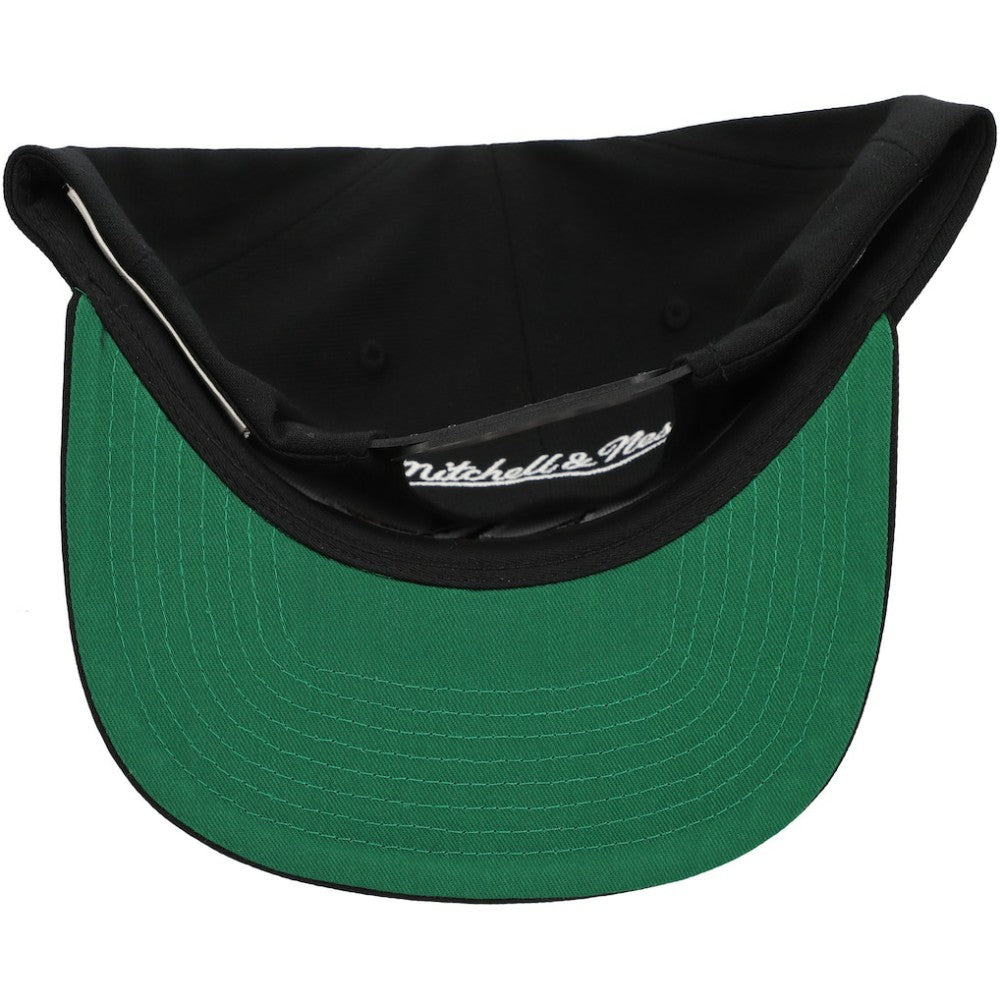 NHL San Jose Sharks Mitchell & Ness Core Top Spot Snapback Hat - Black