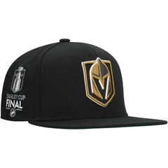 NHL Vegas Golden Knights Mitchell & Ness Core Top Spot Snapback Hat - Black