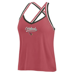 Arizona Cardinals WEAR by Erin Andrews Women's Cross Strap Tri-Blend Tank Top Cardinal
