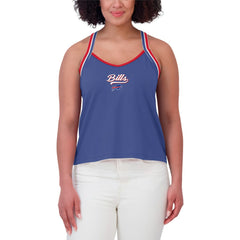 Buffalo Bills WEAR by Erin Andrews Women's Cross Strap Tri-Blend Tank Top Royal