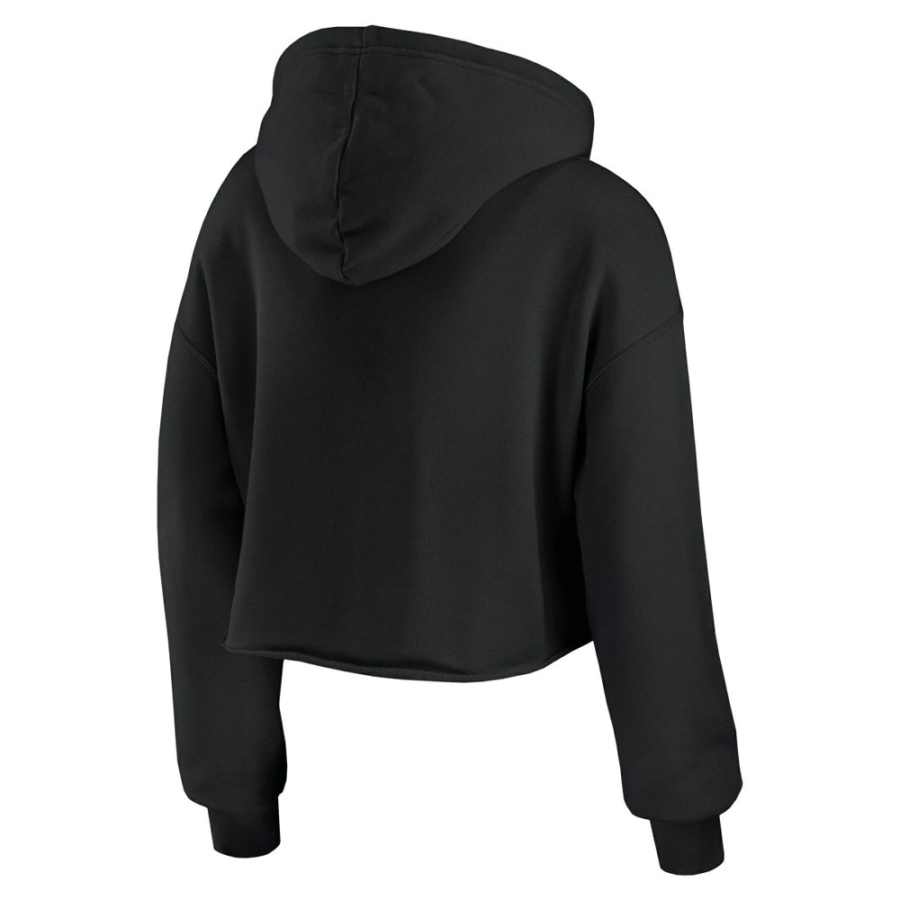 Detroit Lions WEAR by Erin Andrews Women's Prime Cropped Pullover Hoodie Black