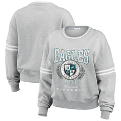 Philadelphia Eagles WEAR by Erin Andrews Women's Pullover Sweatshirt Heather Gray