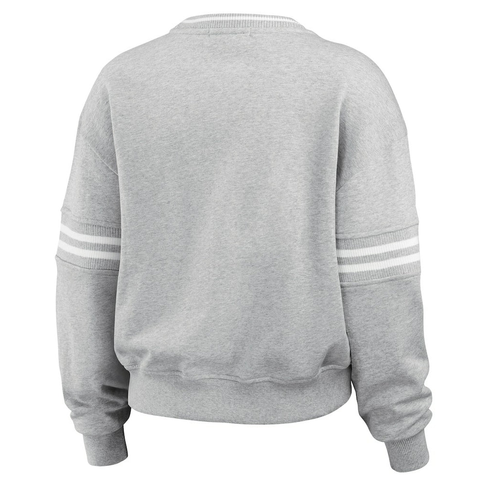 Philadelphia Eagles WEAR by Erin Andrews Women's Pullover Sweatshirt Heather Gray