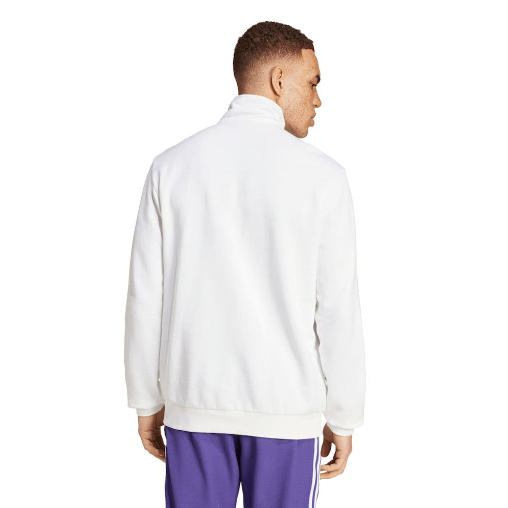 Real Madrid Originals Terrace Icons Collection Half-Zip Top White