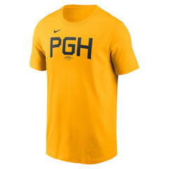 Paul Skenes Pittsburgh Pirates Nike Fuse Name & Number T-Shirt - Gold T-shirts