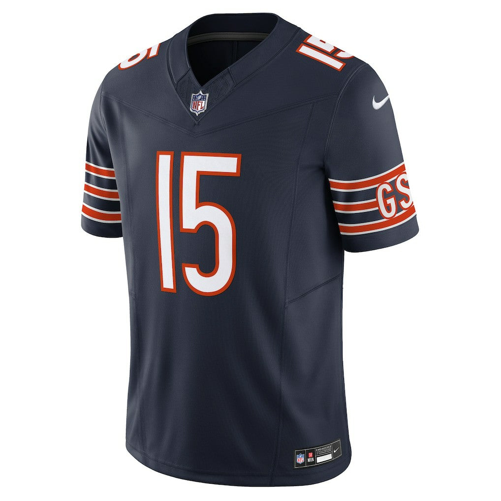Rome Odunze Chicago Bears Vapor F.U.S.E. Limited Jersey Navy