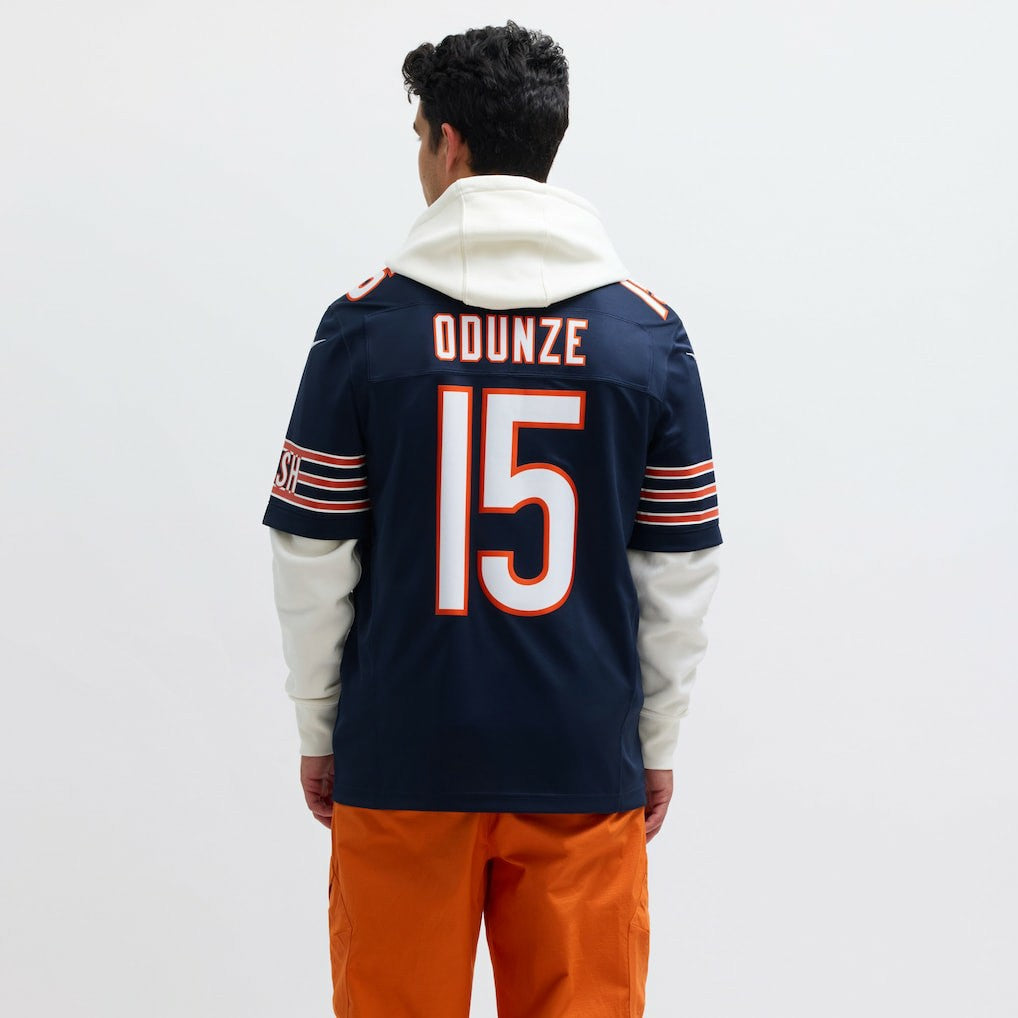 Rome Odunze Chicago Bears Vapor F.U.S.E. Limited Jersey Navy