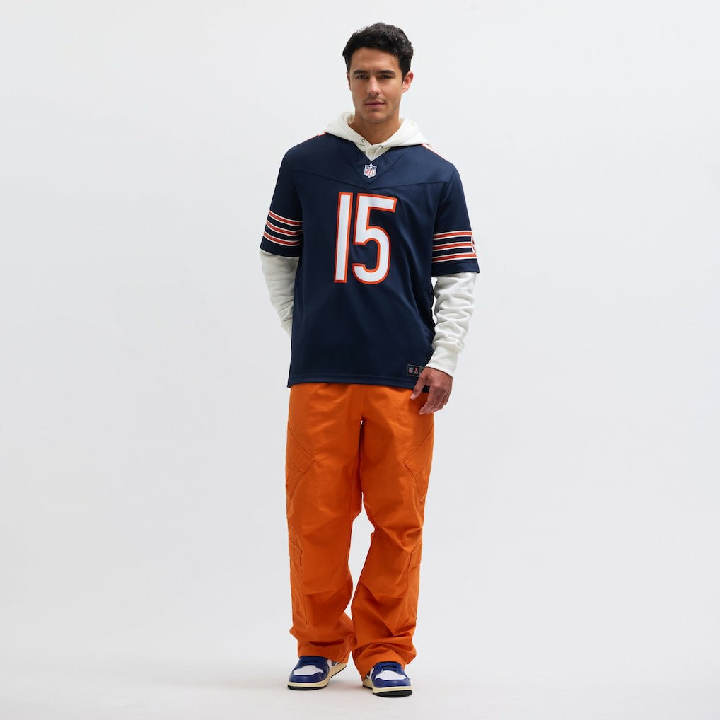 Rome Odunze Chicago Bears Vapor F.U.S.E. Limited Jersey Navy