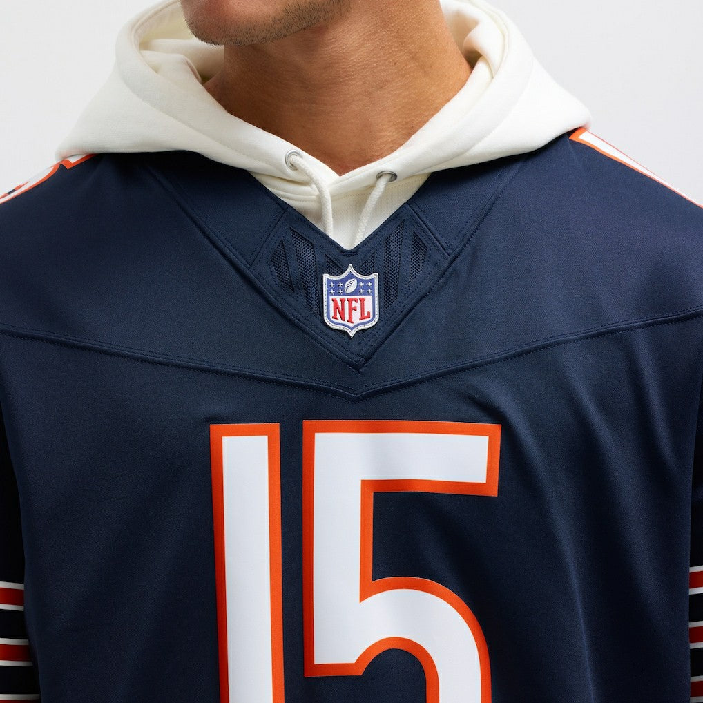 Rome Odunze Chicago Bears Vapor F.U.S.E. Limited Jersey Navy