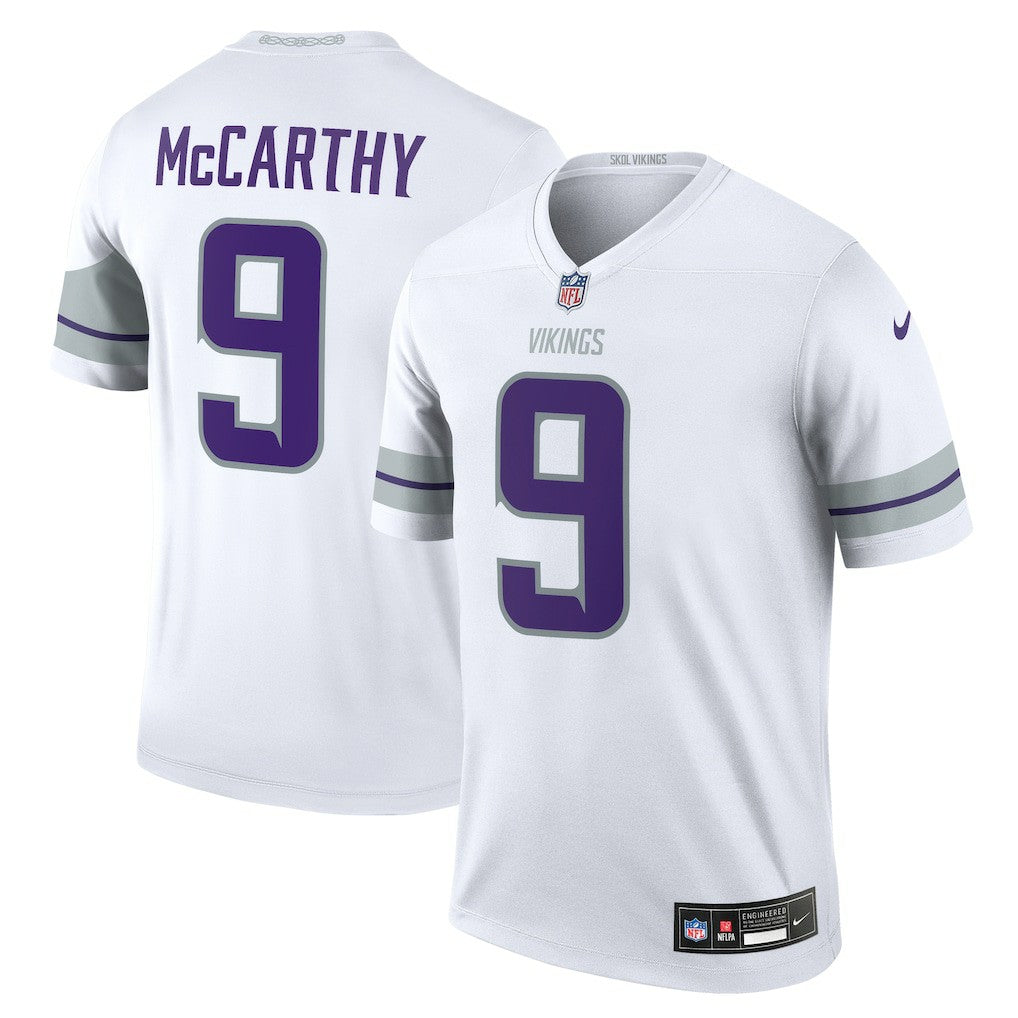 J.J. McCarthy Minnesota Vikings Legend Player Performance Top White