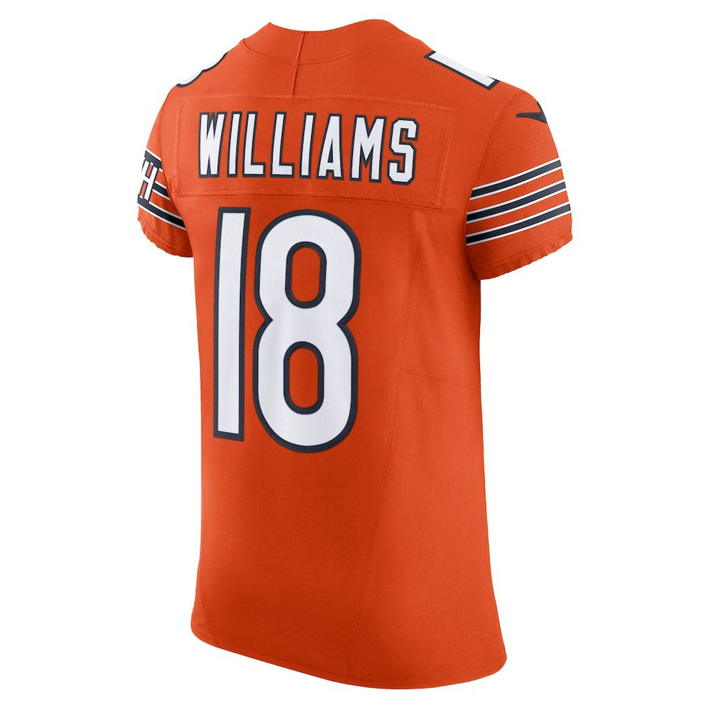 Caleb Williams Chicago Bears Alternate Vapor F.U.S.E. Elite Jersey Orange