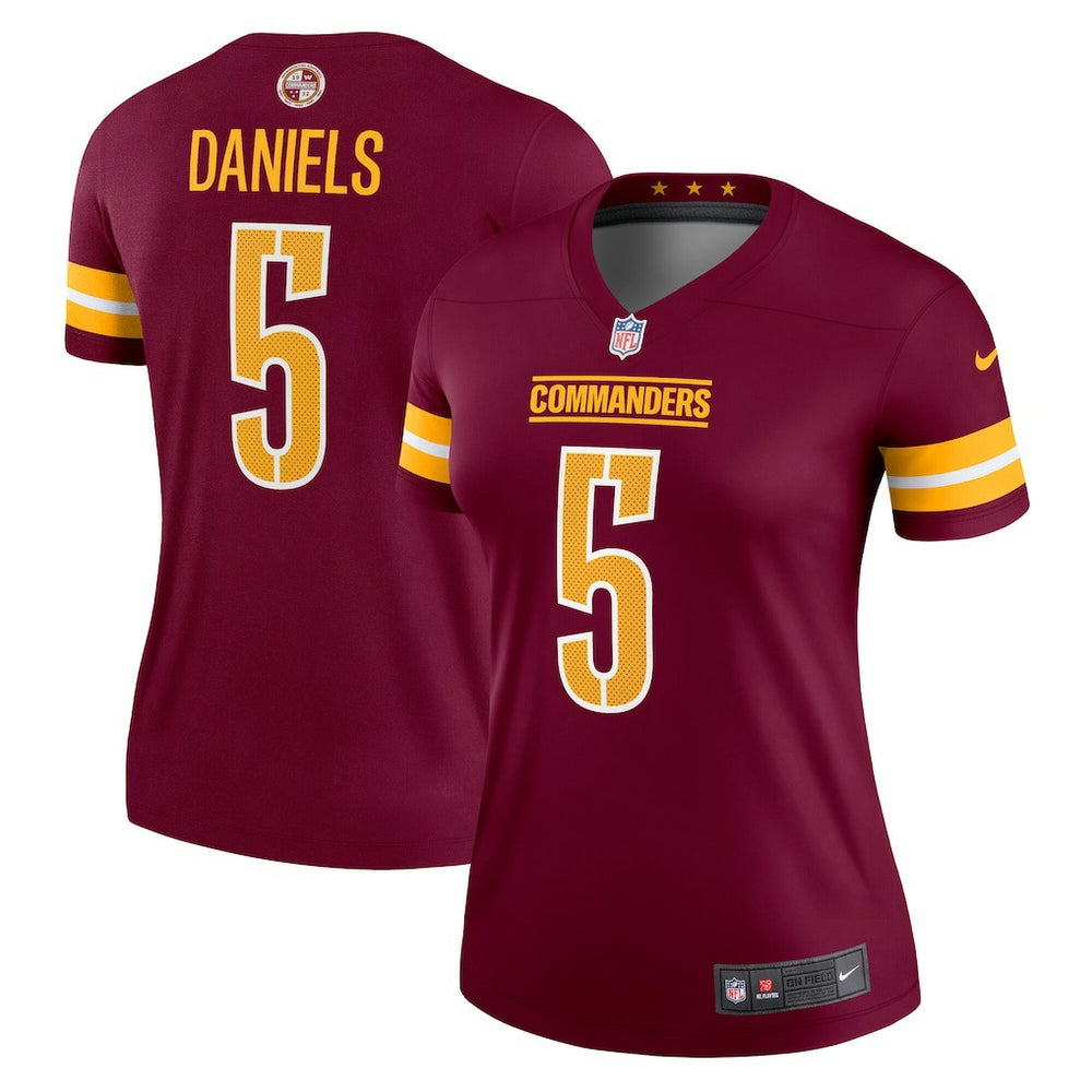 Jayden Daniels Washington Commanders Women's Legend Player Performance Top Burgundy