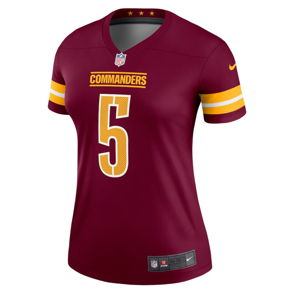 Jayden Daniels Washington Commanders Women's Legend Player Performance Top Burgundy