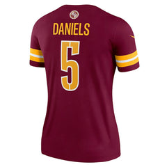 Jayden Daniels Washington Commanders Women's Legend Player Performance Top Burgundy