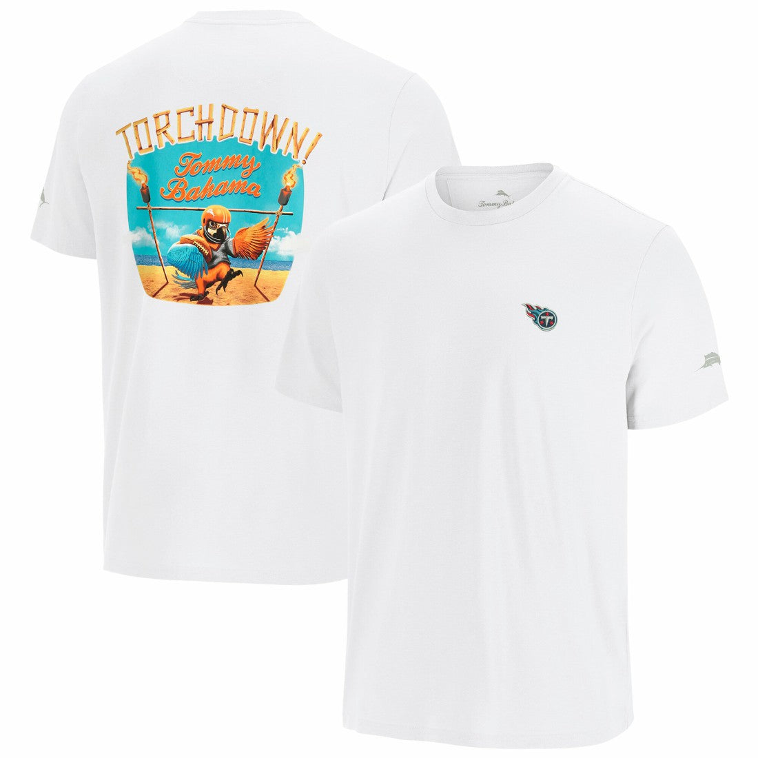 Tennessee Titans Sport Torchdown Graphic T-Shirt White
