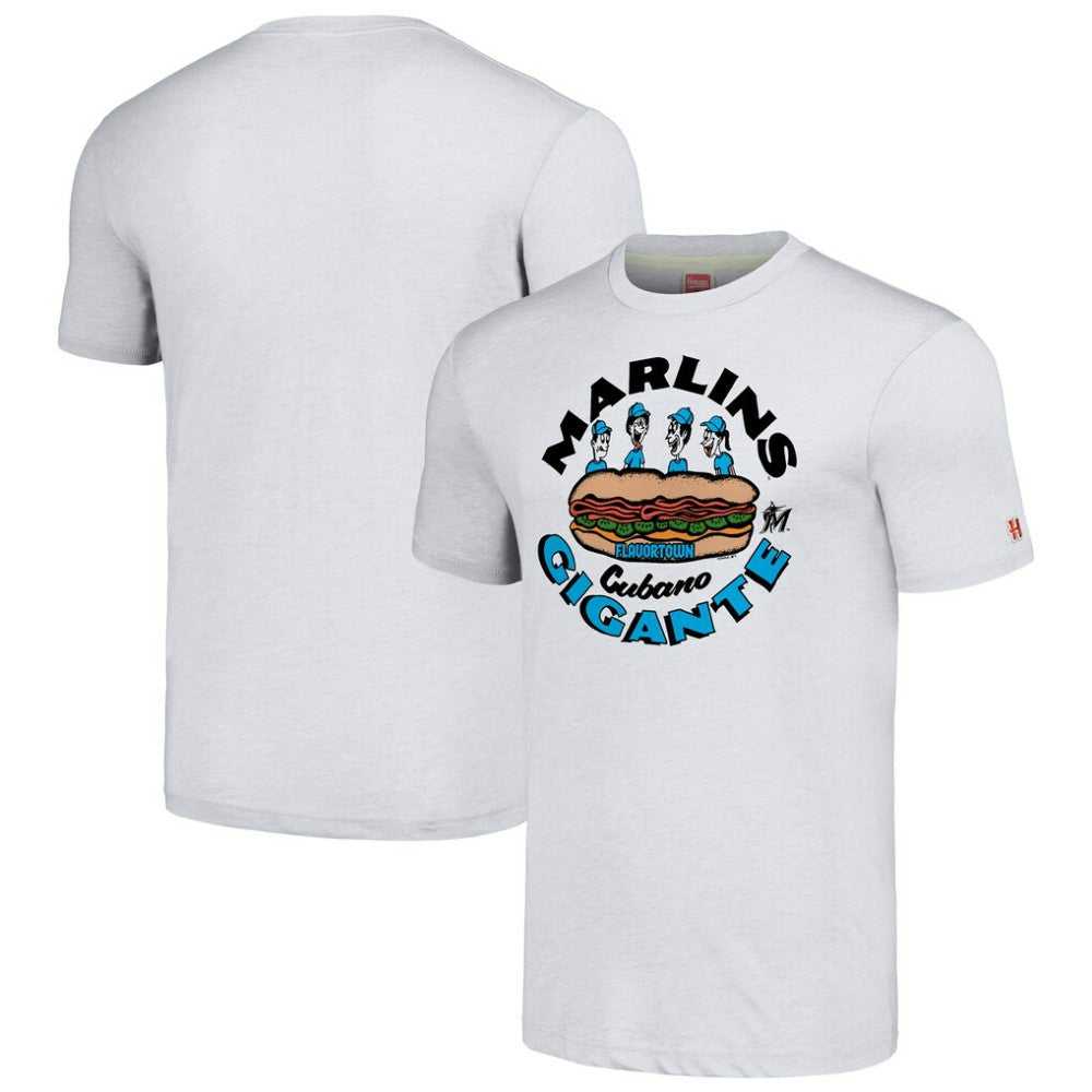 Miami Marlins MLB x Guy Fieri’s Flavortown Unisex Tri-Blend T-Shirt - Ash T-shirts
