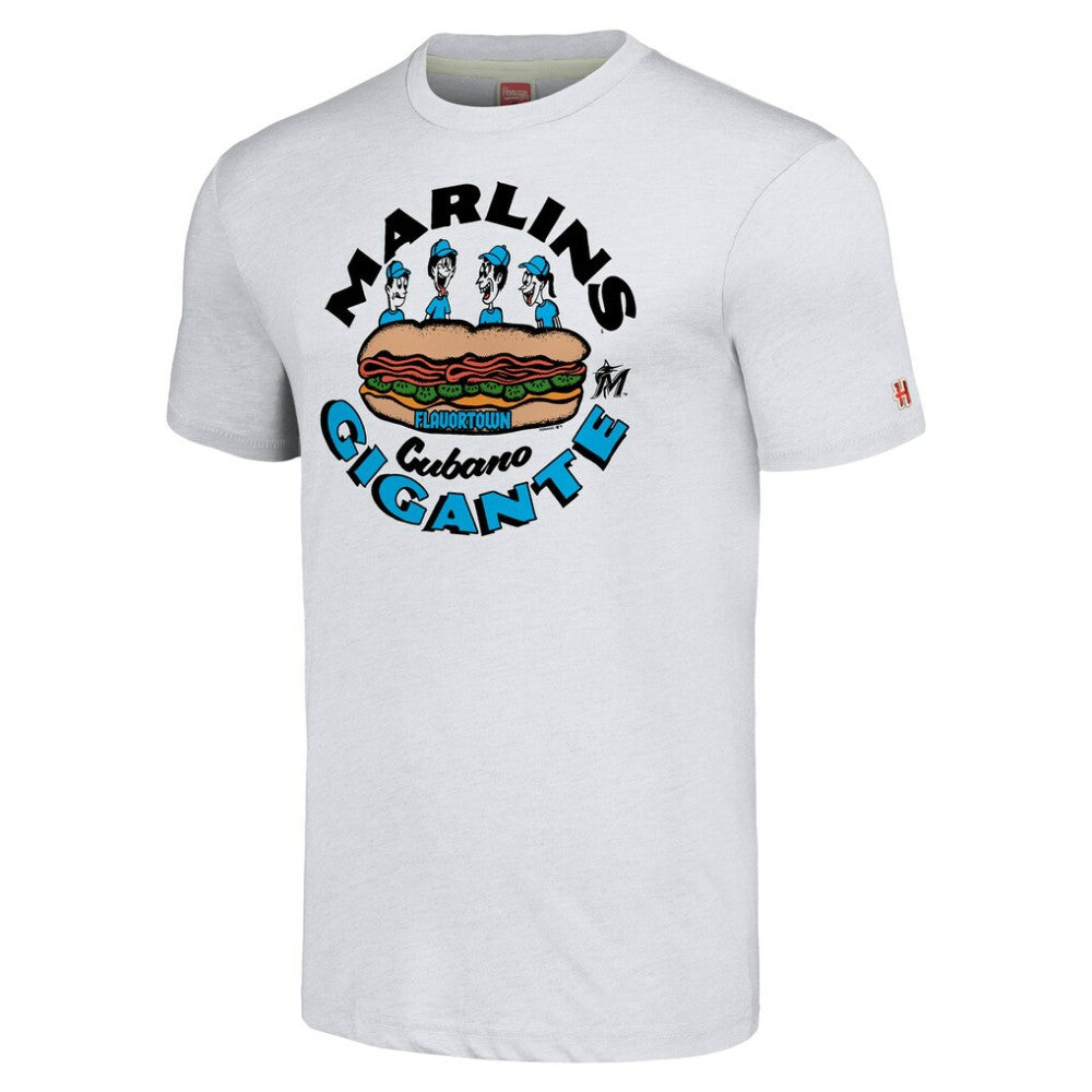 Miami Marlins MLB x Guy Fieri’s Flavortown Unisex Tri-Blend T-Shirt - Ash T-shirts