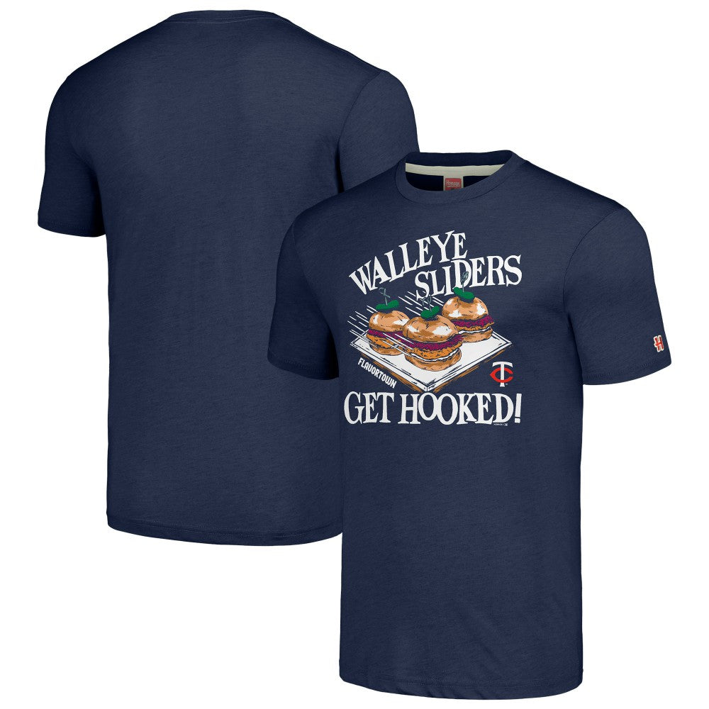 Minnesota Twins MLB x Guy Fieri’s Flavortown Unisex Tri-Blend T-Shirt - Navy T-shirts
