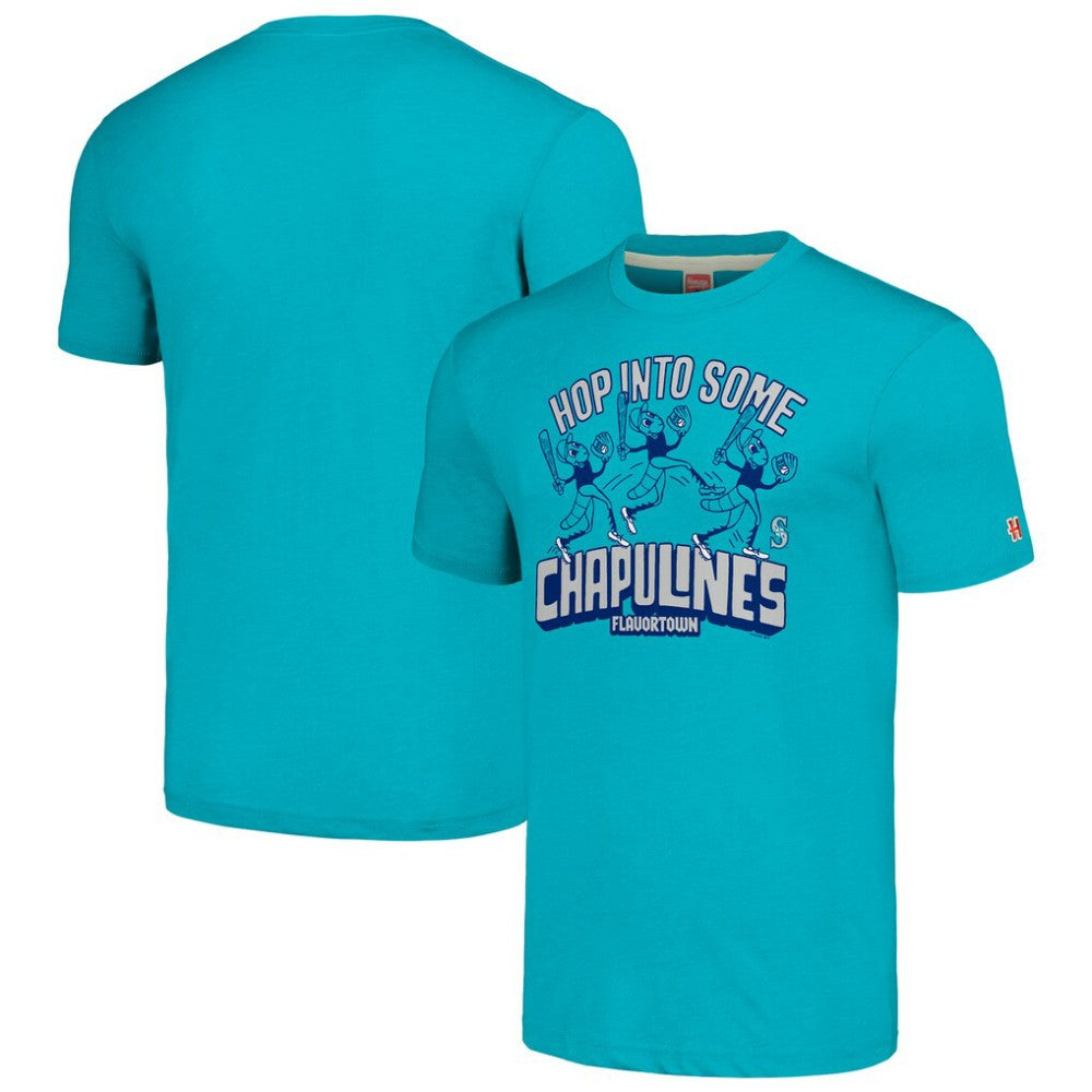 Seattle Mariners MLB x Guy Fieri’s Flavortown Unisex Tri-Blend T-Shirt - Teal T-shirts
