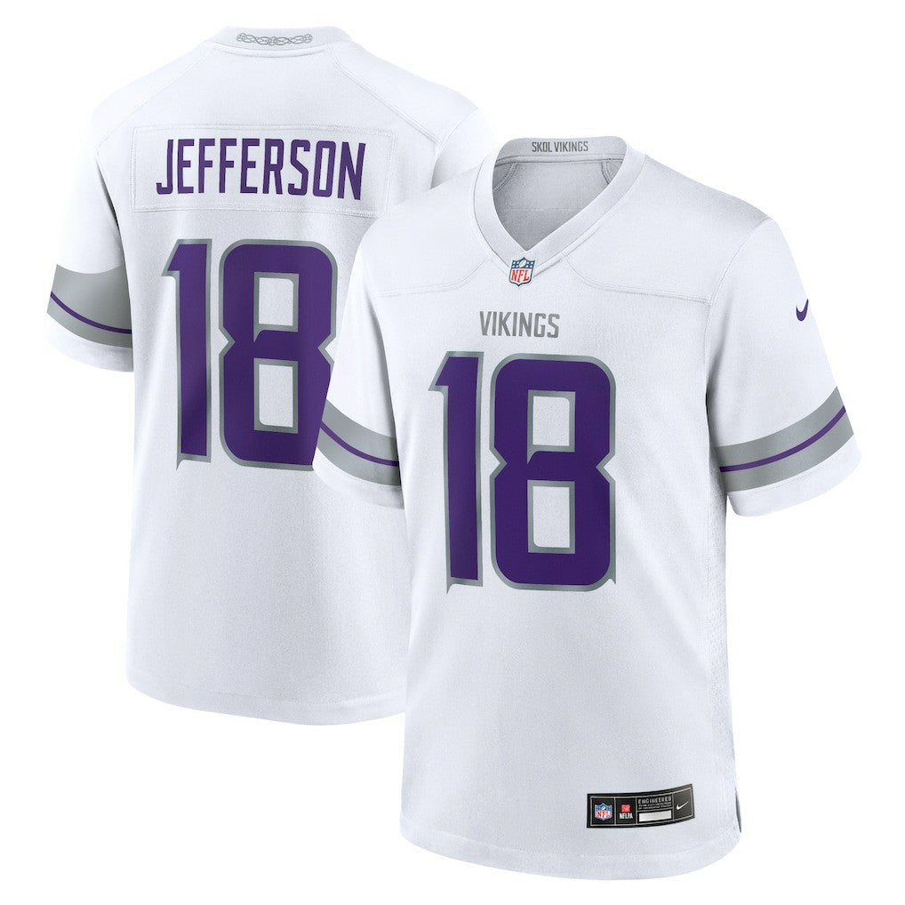 NFL Justin Jefferson Minnesota Vikings Youth Game Jersey - White
