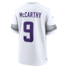 NFL J.J. McCarthy Minnesota Vikings Alternate Game Player Jersey - White