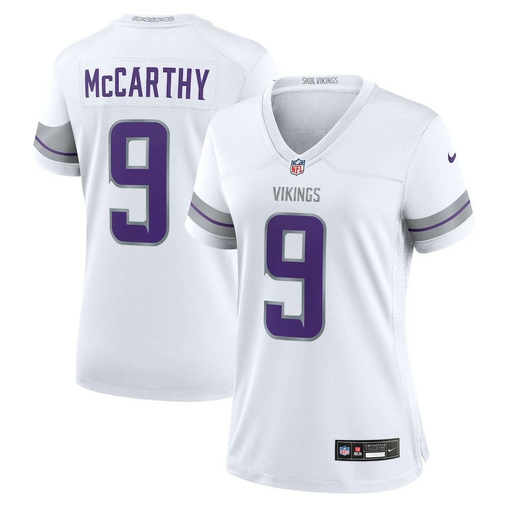 NFL J.J. McCarthy Minnesota Vikings Women's Alternate Game Player Jersey - White