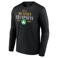 Boston Celtics 2024 NBA Finals Champions Fade Away Jumper Roster Signature Long Sleeve T-Shirt Black
