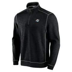 Miami Dolphins Tobago Bay Tri-Blend Half-Zip Sweatshirt Black