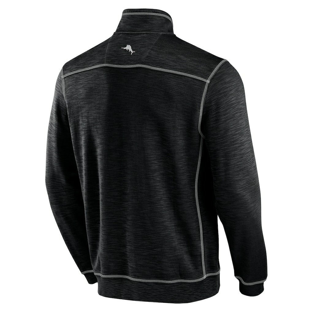 Miami Dolphins Tobago Bay Tri-Blend Half-Zip Sweatshirt Black