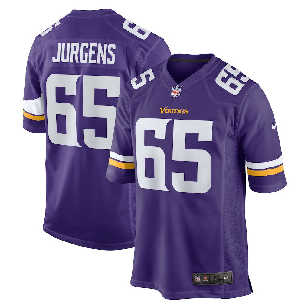 NFL Michael Jurgens Minnesota Vikings Game Jersey - Purple