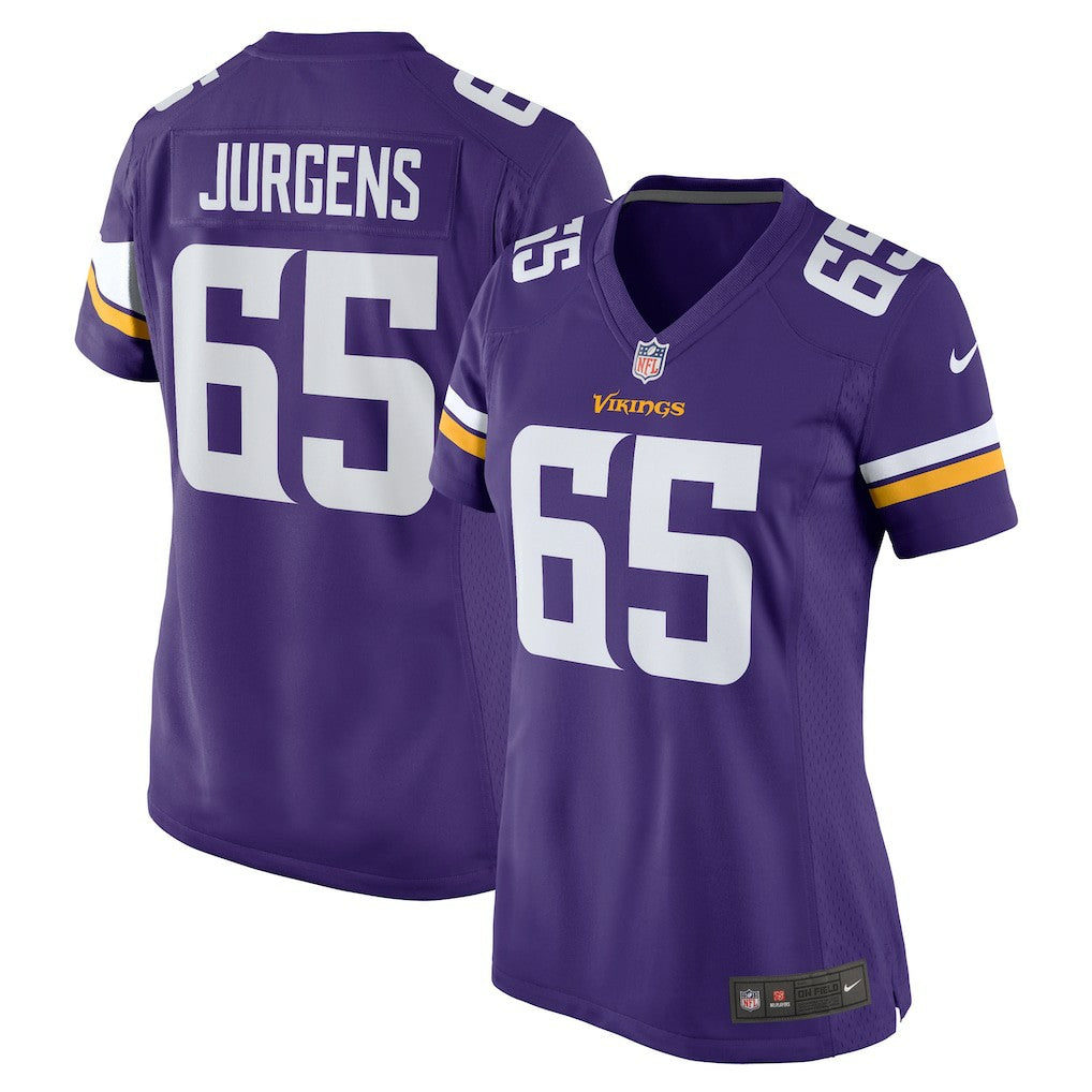 NFL Michael Jurgens Minnesota Vikings Women's Game Jersey - Purple