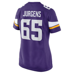 NFL Michael Jurgens Minnesota Vikings Women's Game Jersey - Purple
