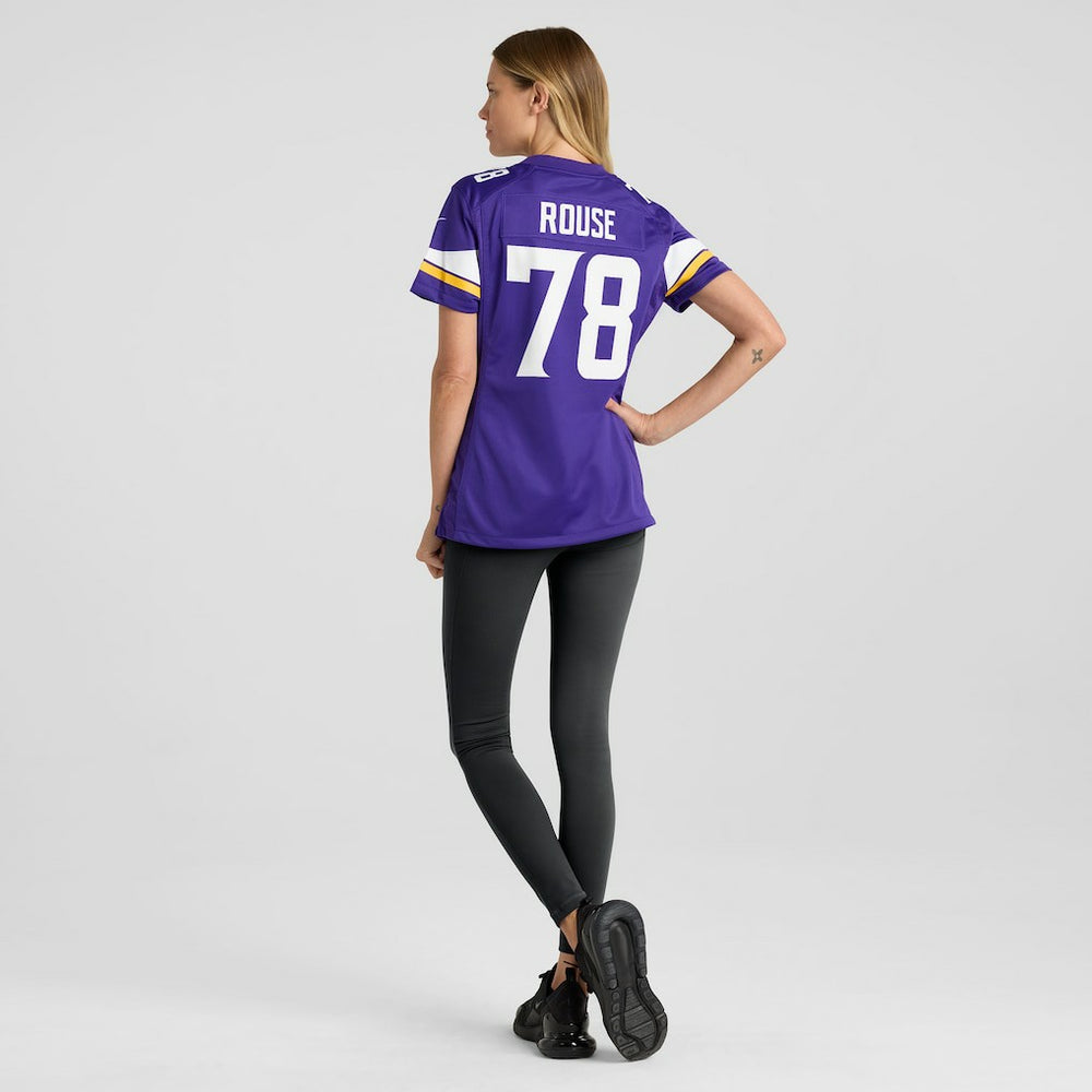 NFL Walter Rouse Minnesota Vikings Women's Game Jersey - Purple