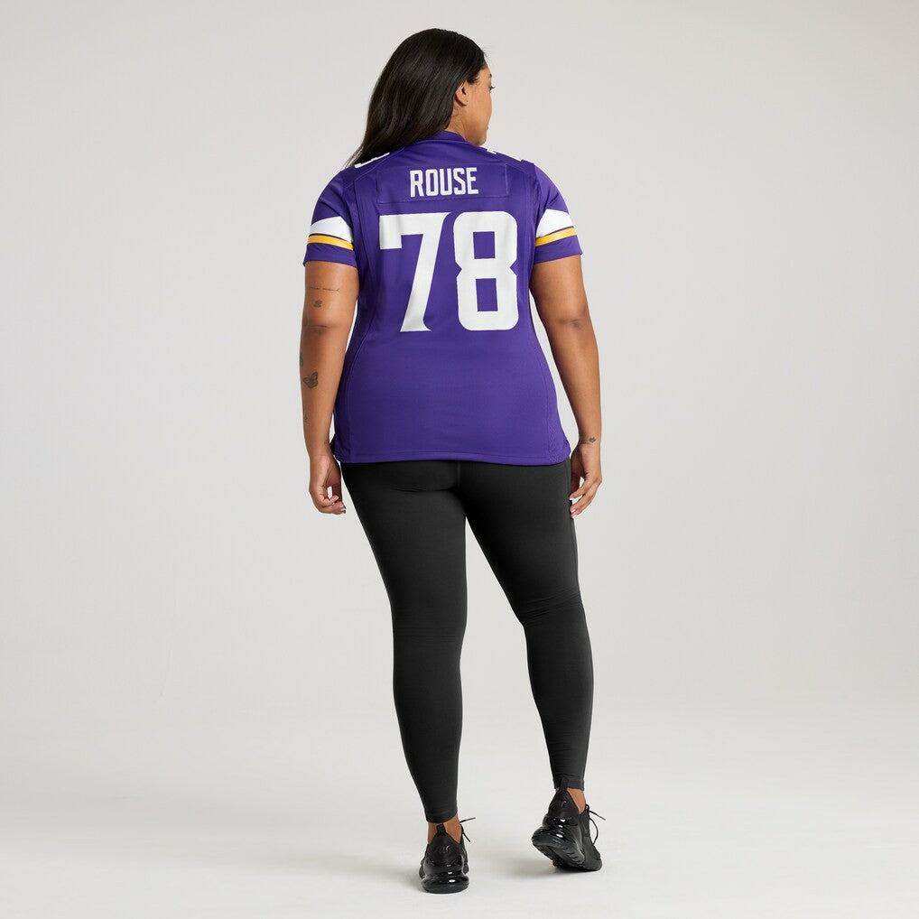 NFL Walter Rouse Minnesota Vikings Women's Game Jersey - Purple