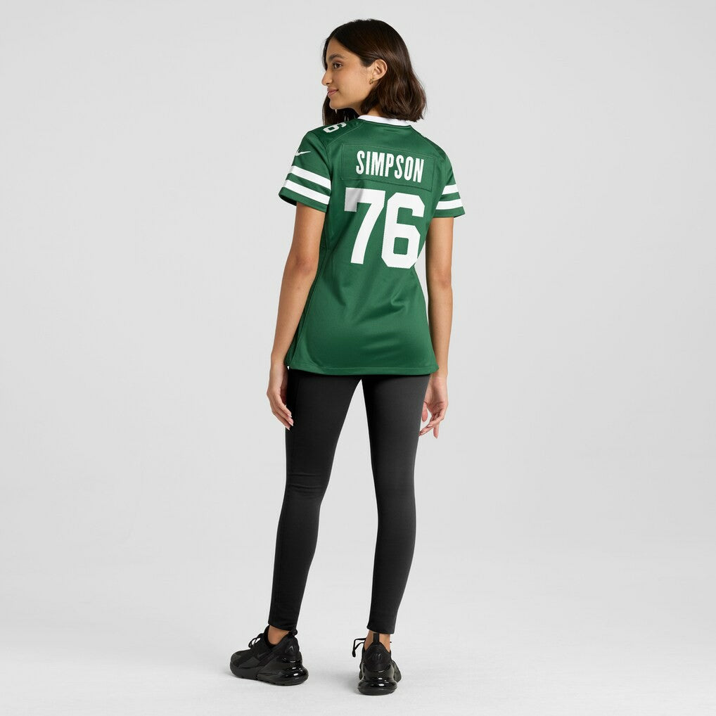 John Simpson New York Jets Women's Game Jersey Legacy Green