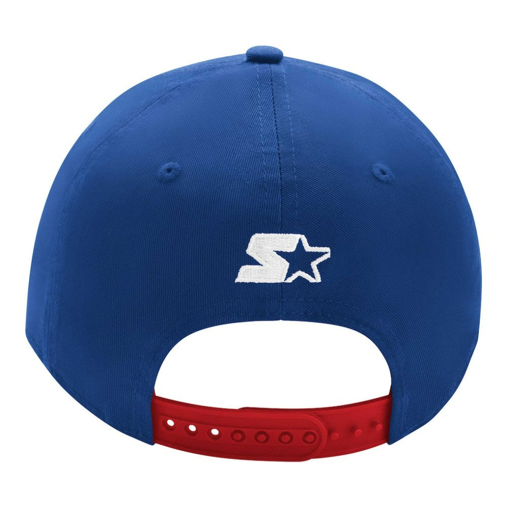 NHL New York Rangers Starter Two-Tone Tailsweep Mascot Adjustable Hat - Blue/Red