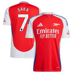 Bukayo Saka Arsenal 2024/25 Home Replica Player Jersey – Red shop
