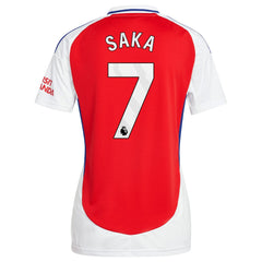 Bukayo Saka Arsenal Women's 2024/25 Home Replica Player Jersey – Red