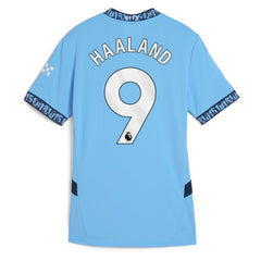 Erling Haaland Manchester City Women's 2024/25 Home Replica Player Jersey Light Blue