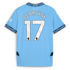 Kevin De Bruyne Manchester City Youth 2024/25 Home Replica Player Jersey Light Blue
